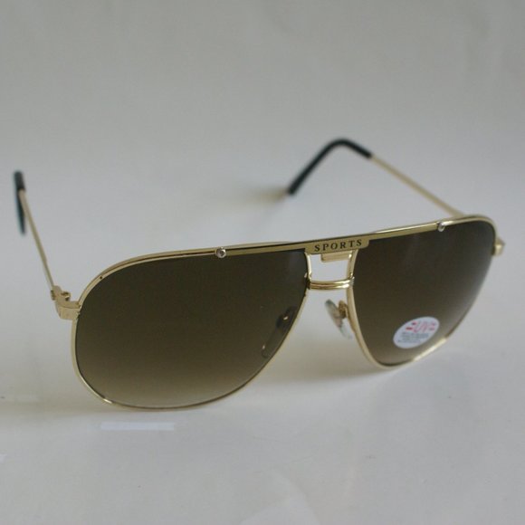 NWT TruVintage Classic"Sports"logo Navigator style gradient smoke lens Sunglass - Picture 2 of 5